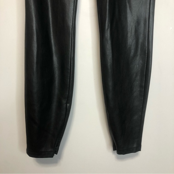 Only Faux Leather Ankle Zip Leggings, size S - Picture 3 of 11
